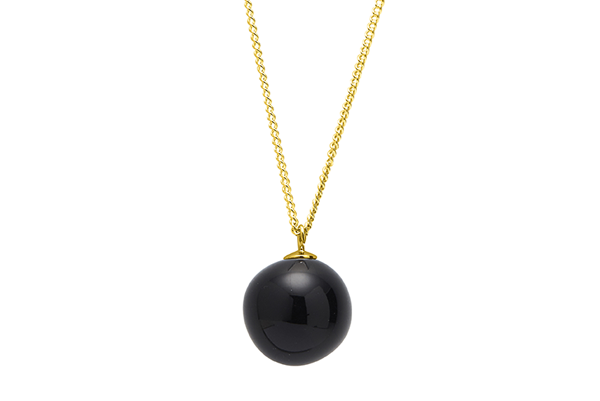 pearl-01-02 gold plated Black