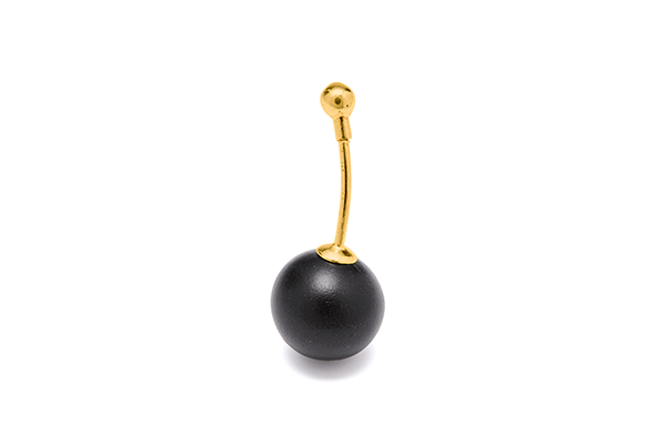 pearl-03-12 gold plated Black mat
