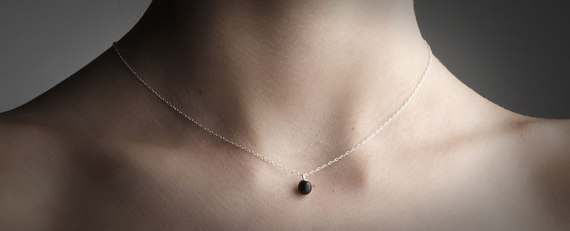 mini pearl-01-02 silver Black