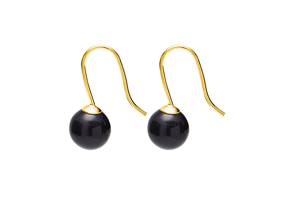 pearl-03-11 gold plated Black