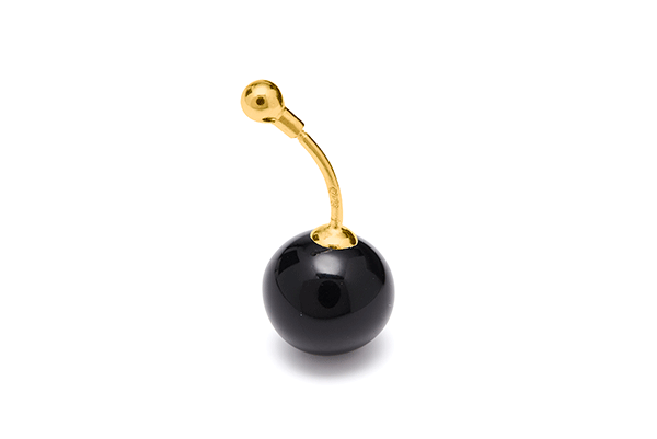 pearl-03-12 gold plated Black
