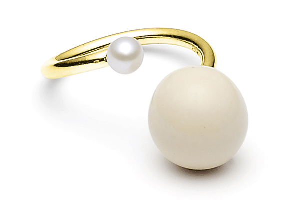 Fwpearl-04-02 gold plated Cashmere / Fwwhite