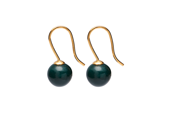 pearl-03-11 gold plated Dark Green