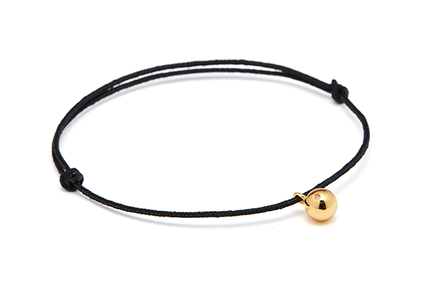 Raw diamon-02-01 gold plated Diamond, size 1 / Black cord