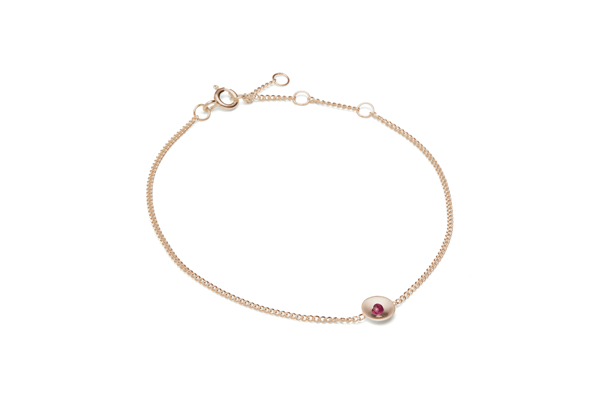 Embrace-02-03 rose gold plated Ruby