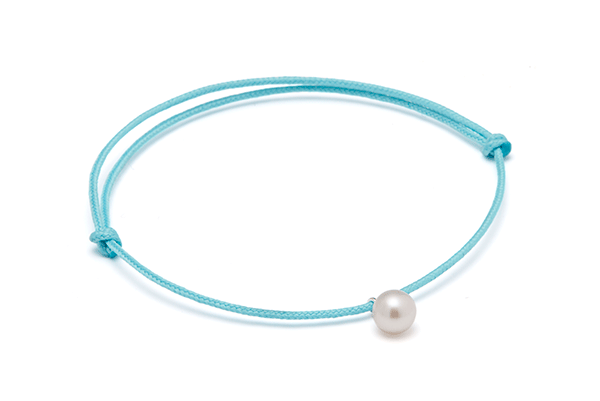 Fwpearl-02-01 Turquoise cord FwWhite