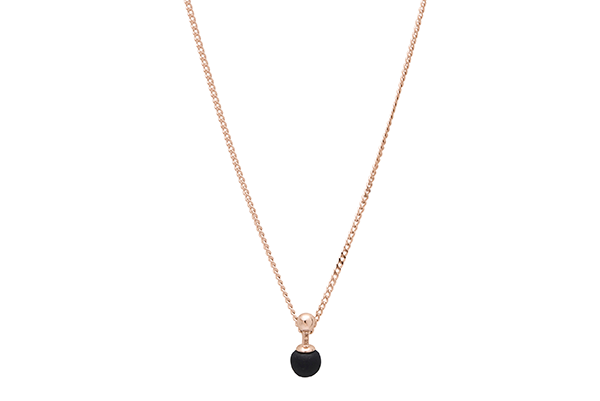 Sphere-01-02 rose gold plated Black mat