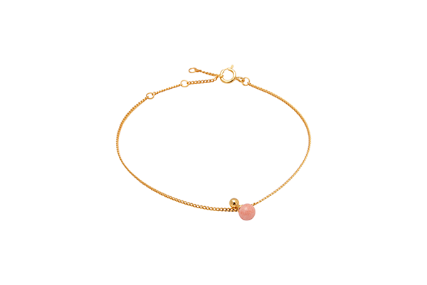 Sphere-02-03 gold plated Pink Coral