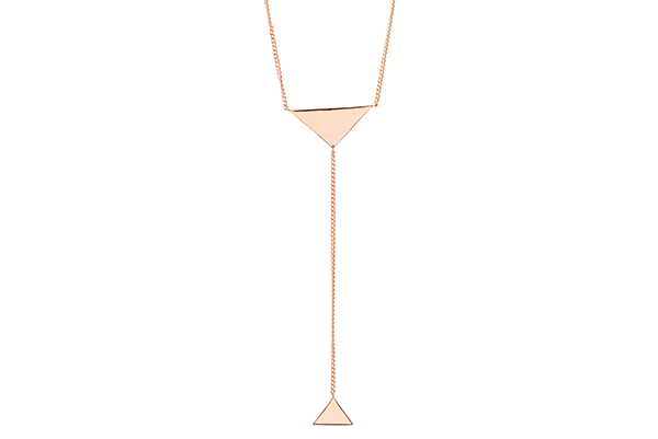 Triangle-01-01 rose gold plated None