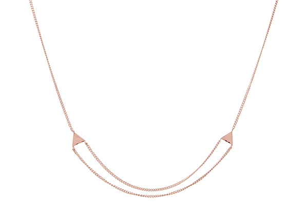 Triangle-01-02 rose gold plated None